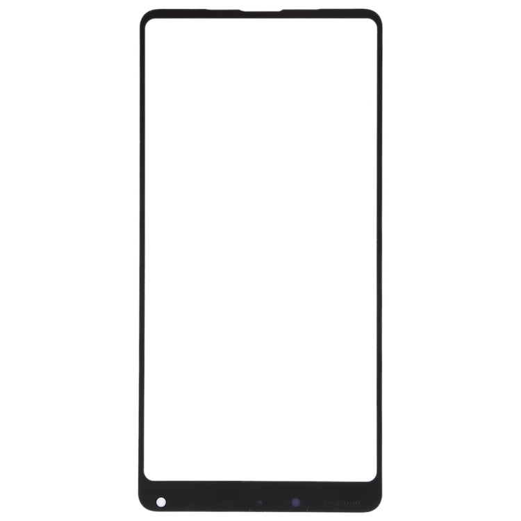 Lentille en verre extérieure de l'écran avant pour Xiaomi MI Mix 2S (noir)