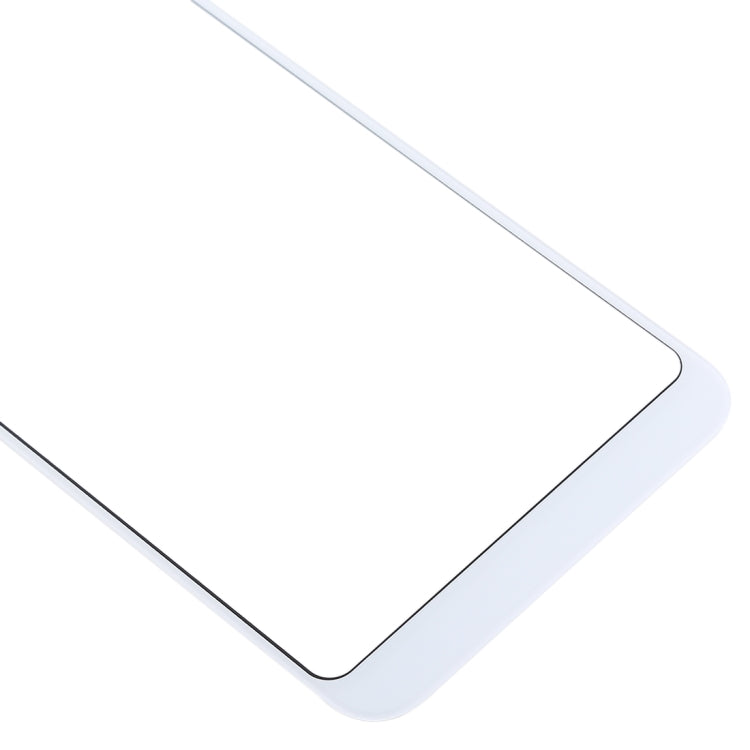 Lentille en verre extérieure de l'écran avant pour Xiaomi Redmi 5 Plus (Blanc)