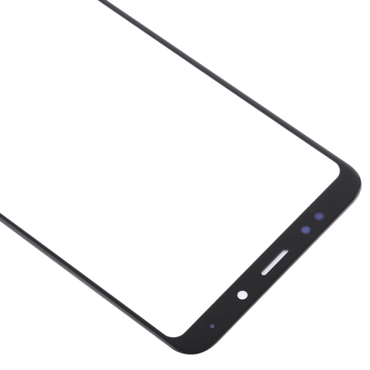 Lentille en verre extérieure de l'écran avant pour Xiaomi Redmi Note 5 / Note 5 Pro (Noir)