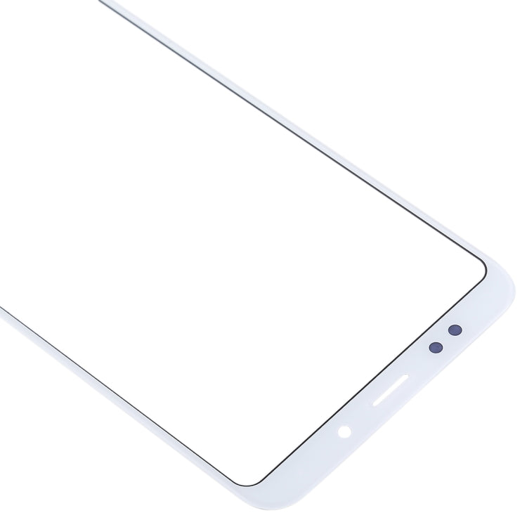 Lentille en verre extérieure de l'écran avant pour Xiaomi Redmi Note 5 / Note 5 Pro (Blanc)