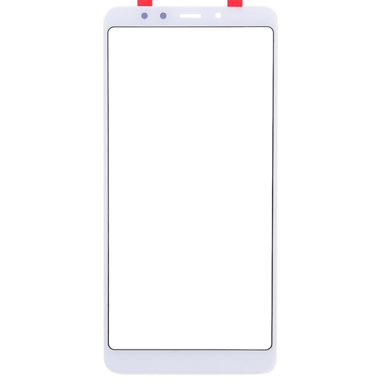 Lentille en verre extérieure de l'écran avant pour Xiaomi Redmi 5 (Blanc)
