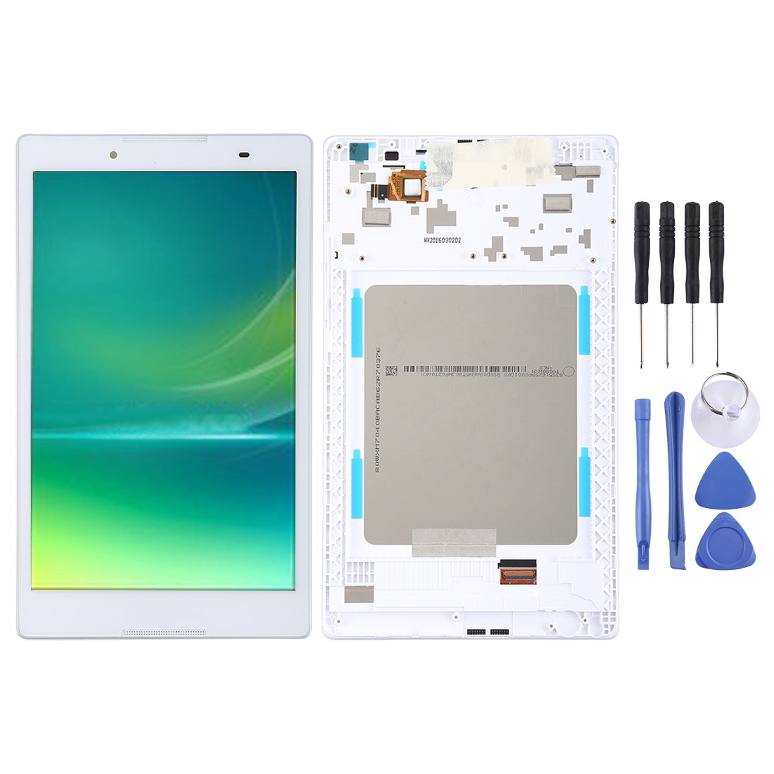 Ecran Complet LCD + Tactile + Châssis Lenovo Tab 2 A8-50 A8-50F A8-50LC Blanc