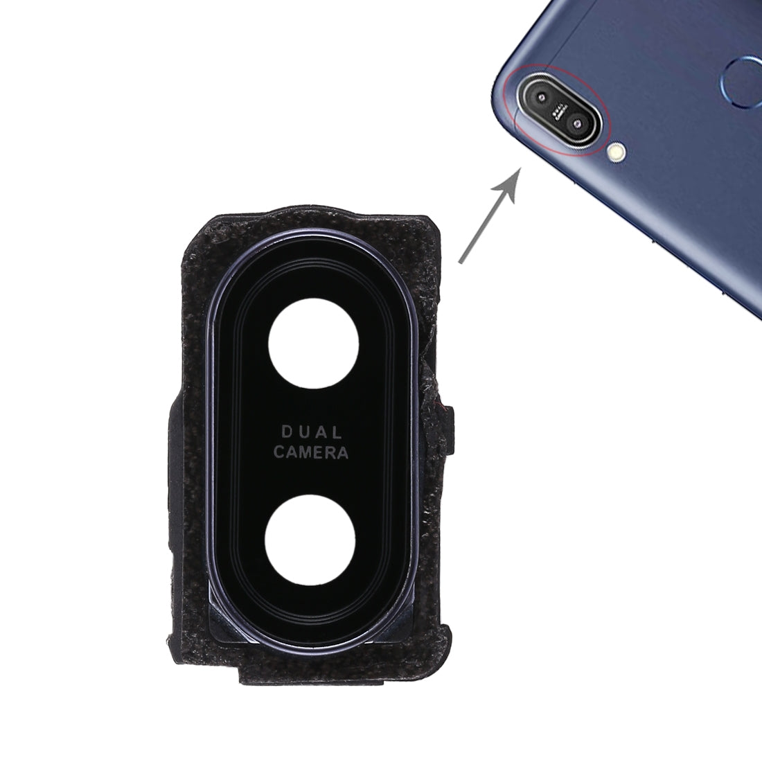 Cache Objectif Caméra Arrière Asus ZenFone Max Pro M1 ZB601KL Bleu