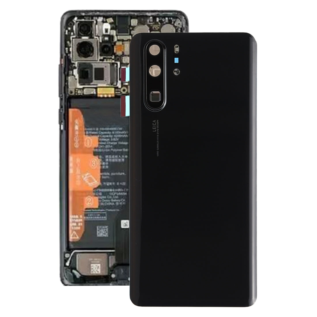 Cache Batterie Cache Arrière + Lentille Caméra Arrière Huawei P30 Pro Noir