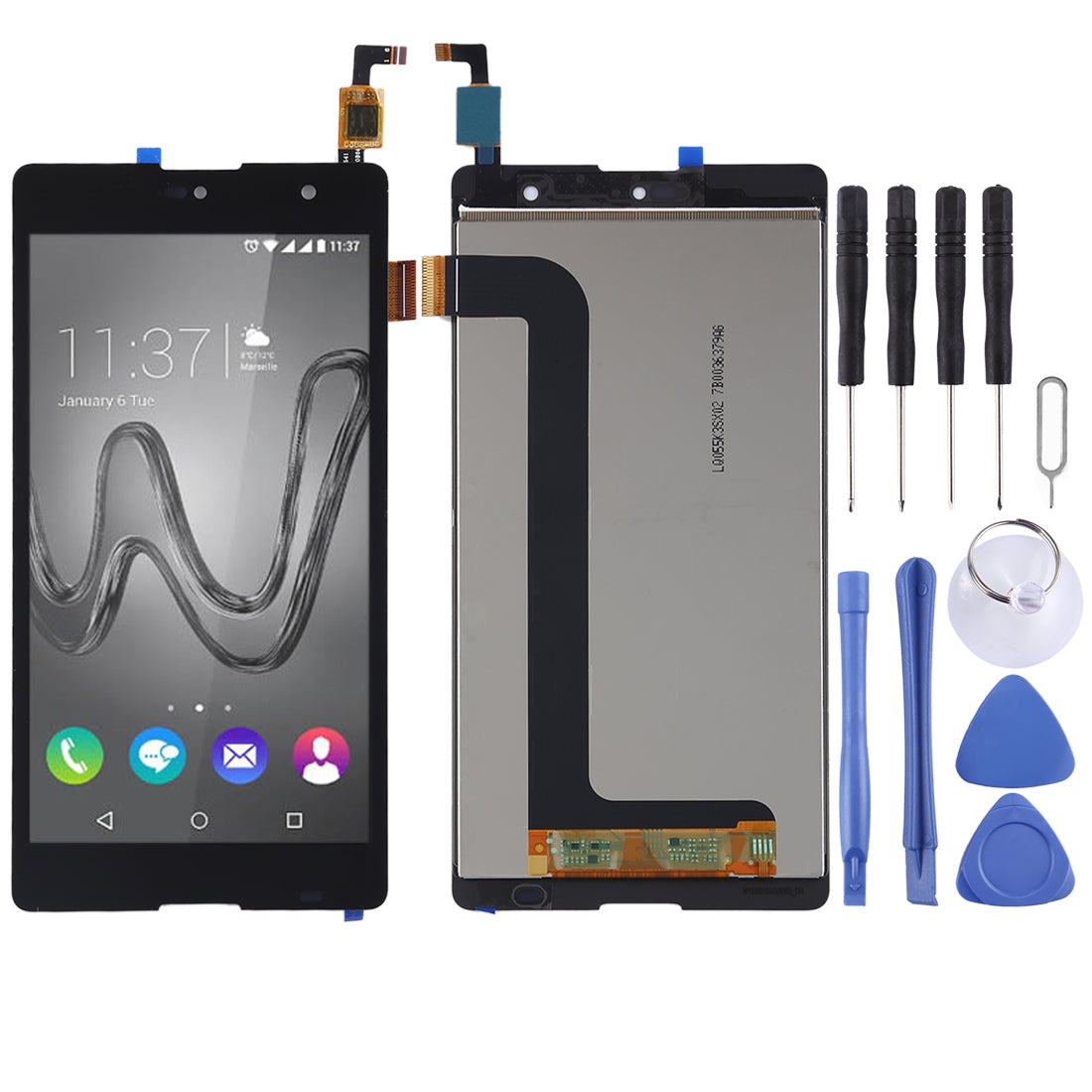 LCD Screen + Touch Digitizer Wiko Robby Black