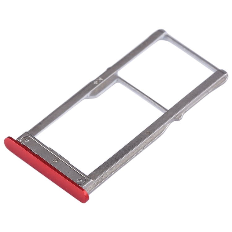 SIM Card Tray + SIM Card Tray / Micro SD Card Tray for Meizu 15 (Red)