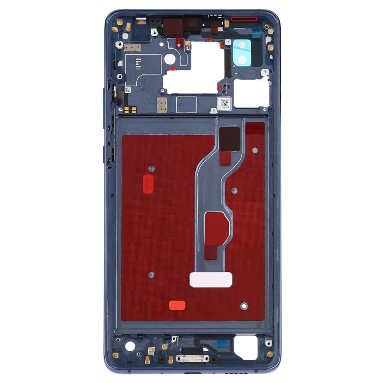 Placa de Bisel de Marco Intermedio con Teclas Laterales Para Huawei Mate 20 X (Azul)