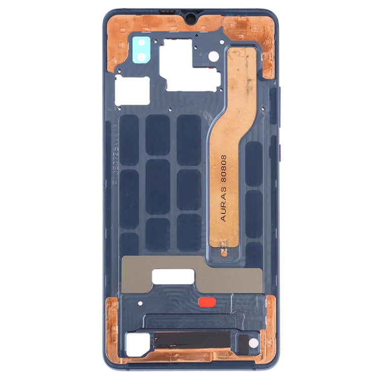 Middle Frame Bezel Plate with Side Keys for Huawei Mate 20 X (Blue)