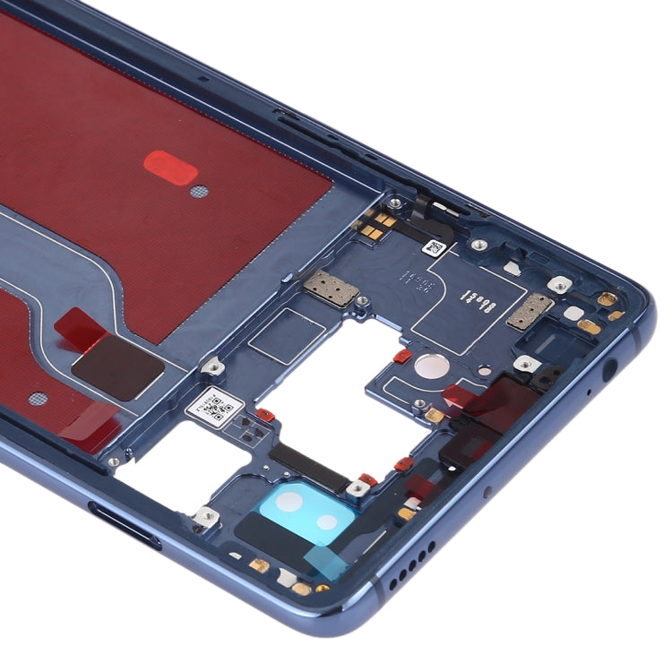 Plaque de cadre intermédiaire avec touches latérales pour Huawei Mate 20 X (Bleu)