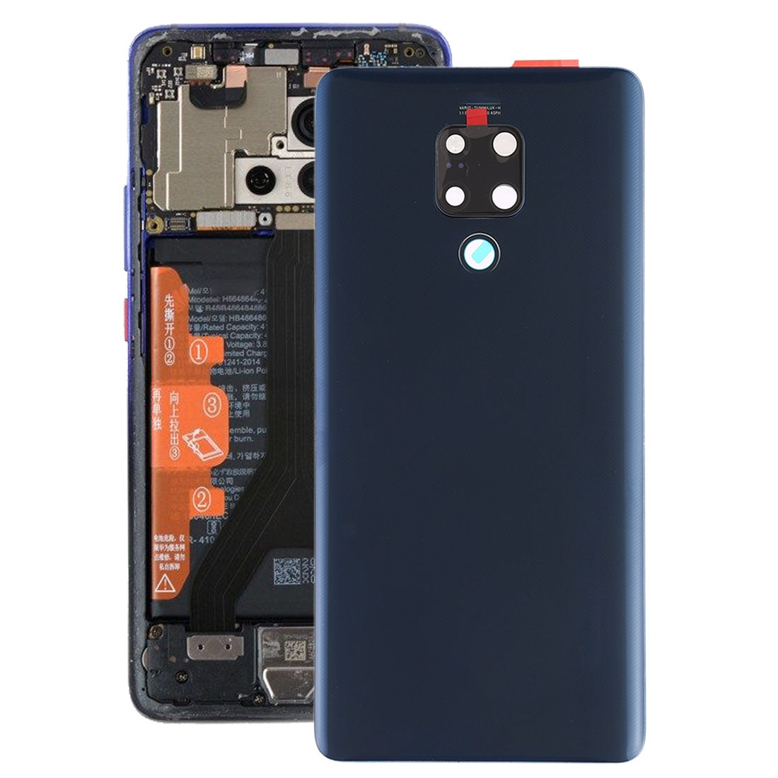 Battery Cover Back Cover + Rear Camera Lens Huawei Mate 20 X Black