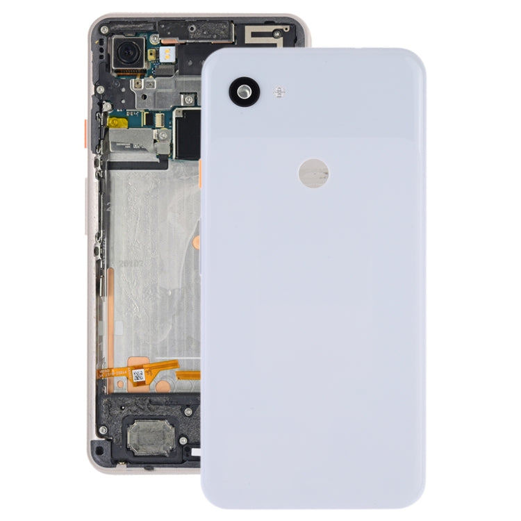 Coque arrière de batterie avec objectif d'appareil photo et touches latérales pour Google Pixel 3A XL (Blanc)