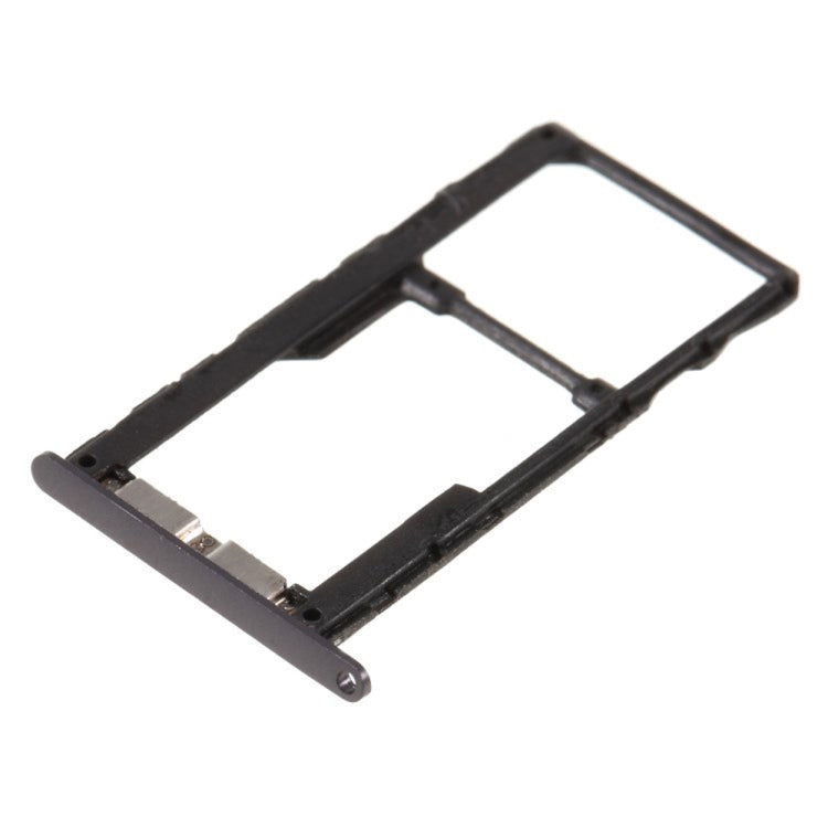 SIM Card Tray + SIM Card Tray / Micro SD Card Tray for Motorola Moto G5S (Black)
