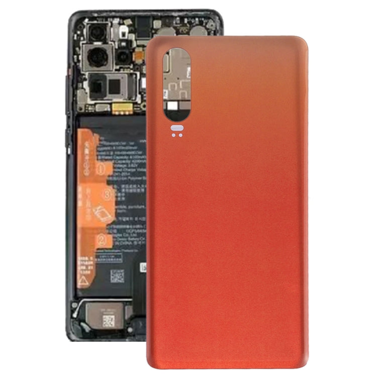 Cache batterie arrière pour Huawei P30 (Orange)