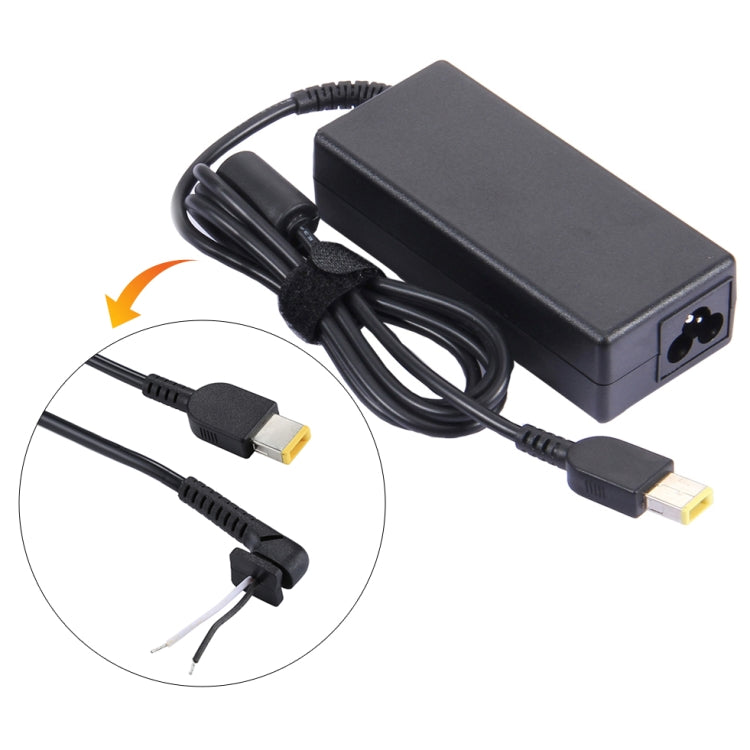 1.2m Large Square Male 2 Core DC Power Charging Adapter Cable For Lenovo Laptop
