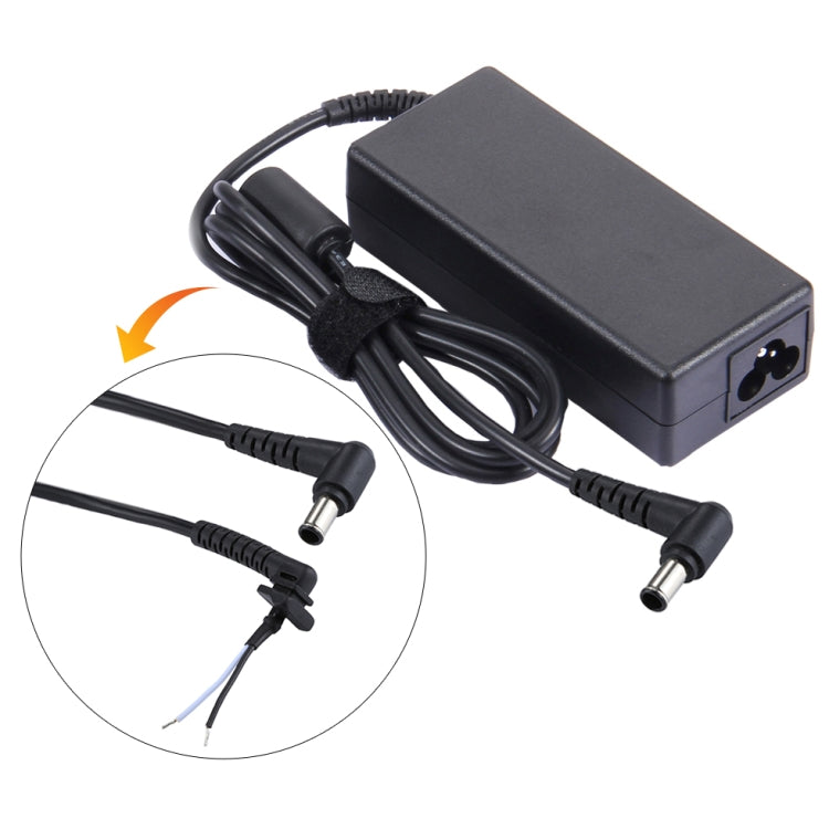 1.5m 6.0x1.4mm Male Elbow 2 Core DC Power Charging Adapter Cable For Sony Laptop