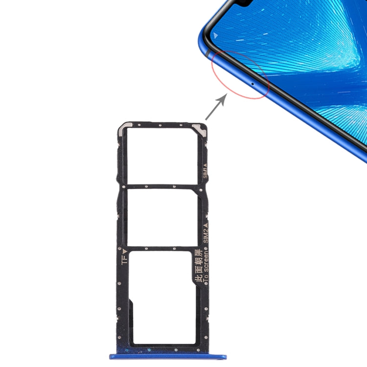 Bandeja Tarjeta SIM + Bandeja Tarjeta Micro SD Para Huawei Honor 8X (Azul)