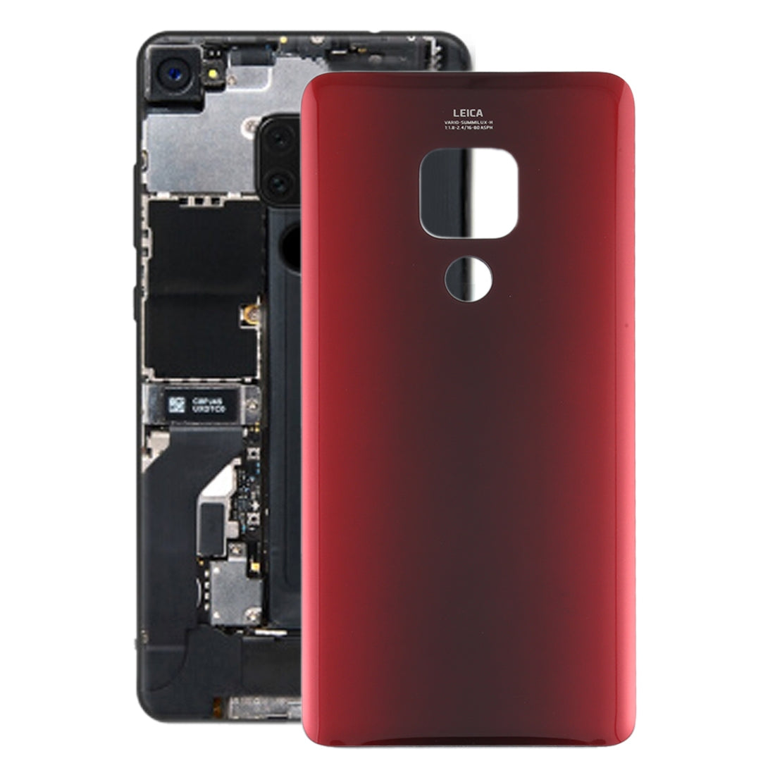 Cache Batterie Coque Arrière Huawei Mate 20 Rouge
