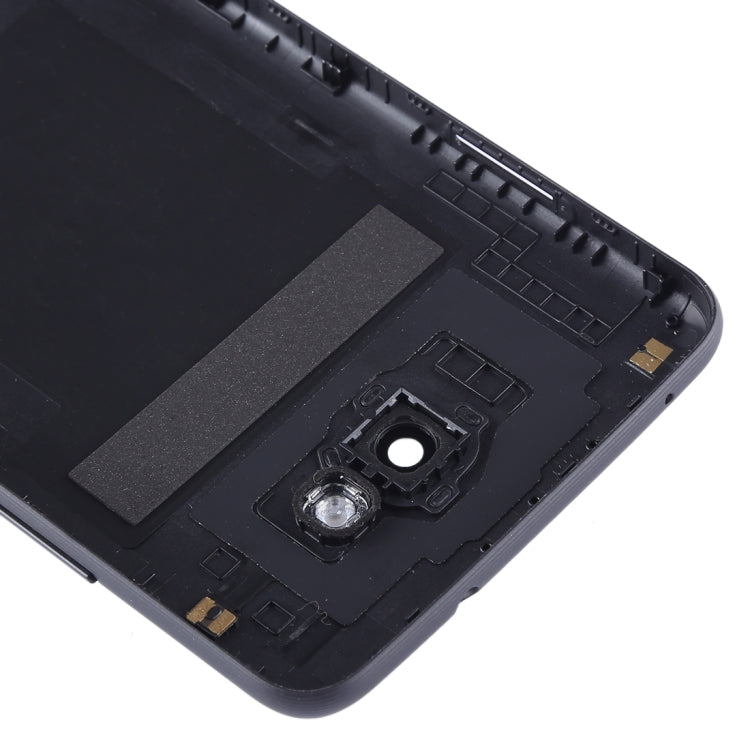 Back Battery Cover with Side Keys and Camera Lens for BQ Aquaris U2 Lite (Black)