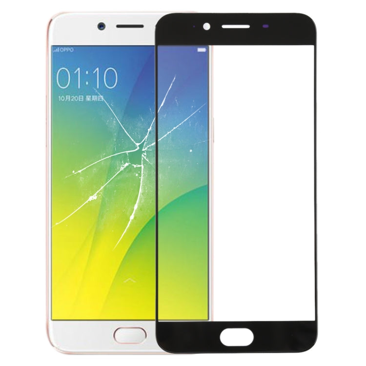 Front Screen Outer Glass Lens for Oppo R9s (Black)