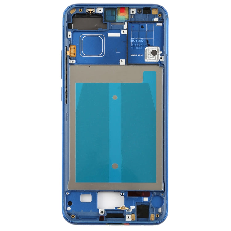 Front Housing LCD Frame Bezel Plate with Side Keys for Huawei Honor 10 (Blue)