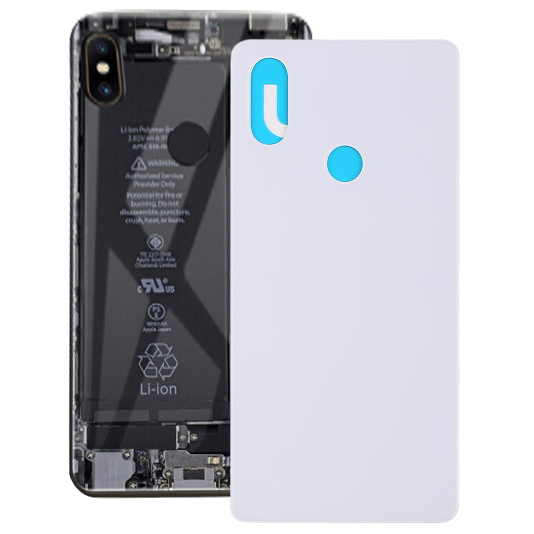 Cache Batterie Cache Arrière Xiaomi Mi 8 SE Blanc