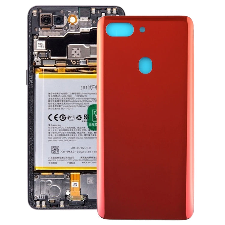 Couverture arrière incurvée pour Oppo R15 Pro (rouge)