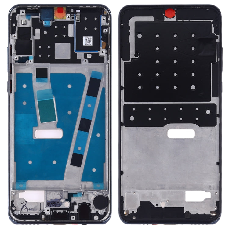 Placa de Bisel de Marco Intermedio con Teclas Laterales Para Huawei P30 Lite (24MP) (Negro)