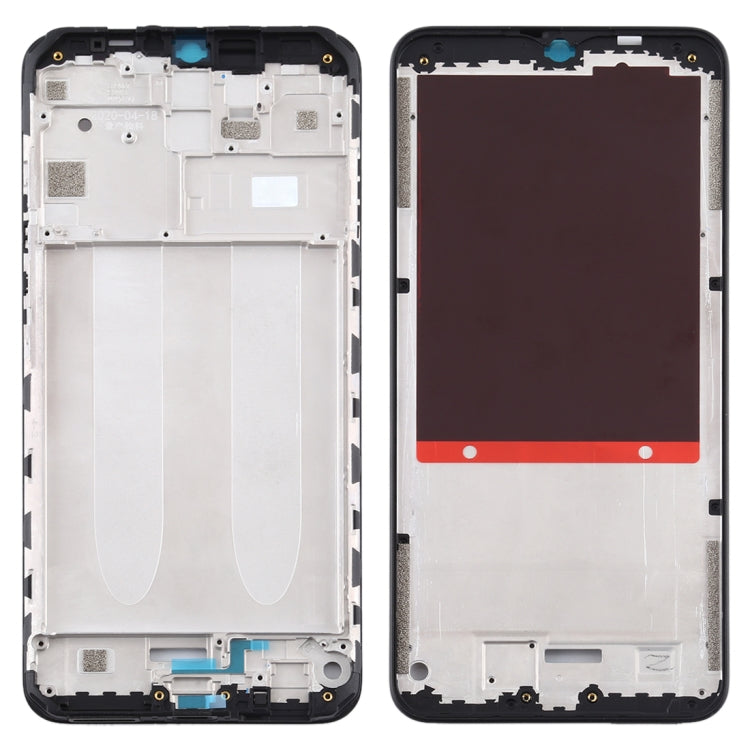 Plaque de cadre LCD du boîtier avant pour Xiaomi Redmi 9A (noir)