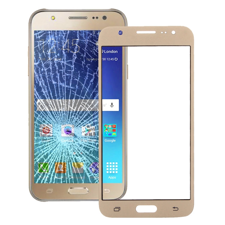 Vitre d'écran extérieure pour Samsung Galaxy J7 / J700 (Or)