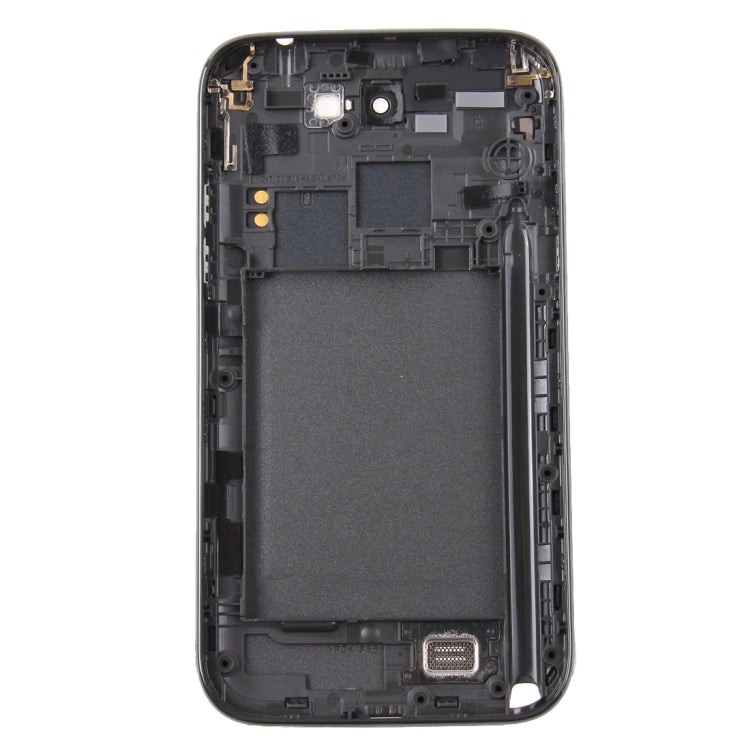 Middle Frame + Back Battery Cover for Samsung Galaxy Note 2 / N7100 (Black)