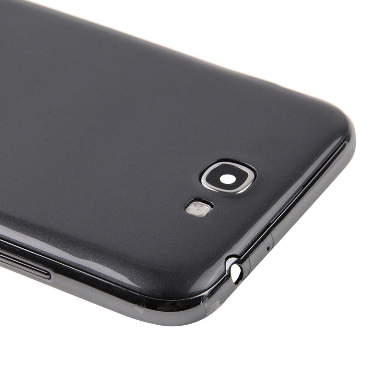 Marco Medio + Tapa Trasera de la Batería para Samsung Galaxy Note 2 / N7100 (Negro)