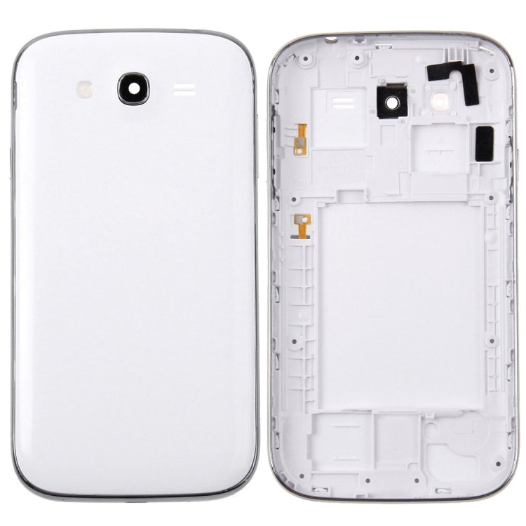 Cadre central + cache batterie arrière pour Samsung Galaxy Grand Duos / i9082 (Blanc)