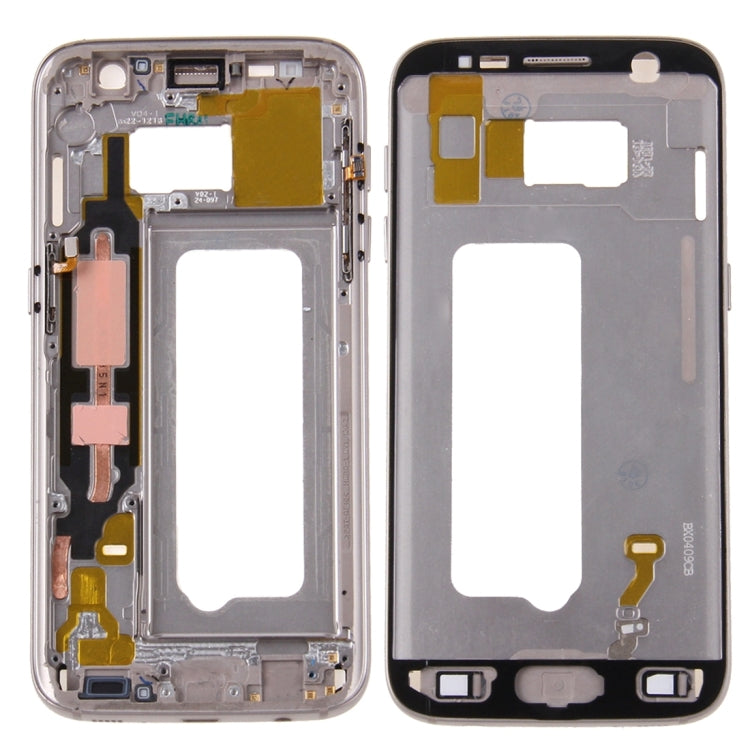 Placa de Marco LCD de Carcasa Frontal para Samsung Galaxy S7 / G930 (Dorado)