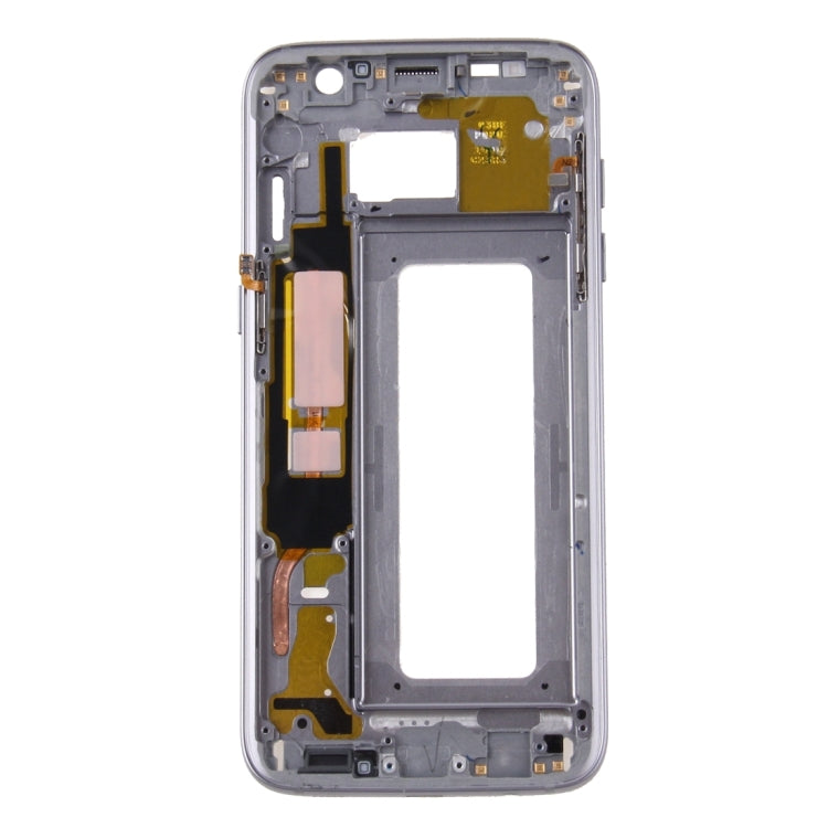 Plaque de cadre LCD du boîtier avant pour Samsung Galaxy S7 Edge / G935 (gris)