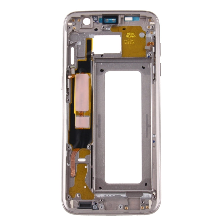 Placa de Marco LCD de Carcasa Frontal para Samsung Galaxy S7 Edge / G935 (Dorado)