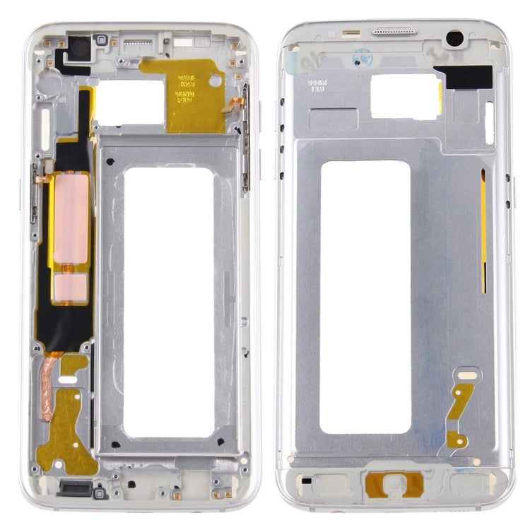 Plaque de cadre LCD du boîtier avant pour Samsung Galaxy S7 Edge / G935 (Argent)