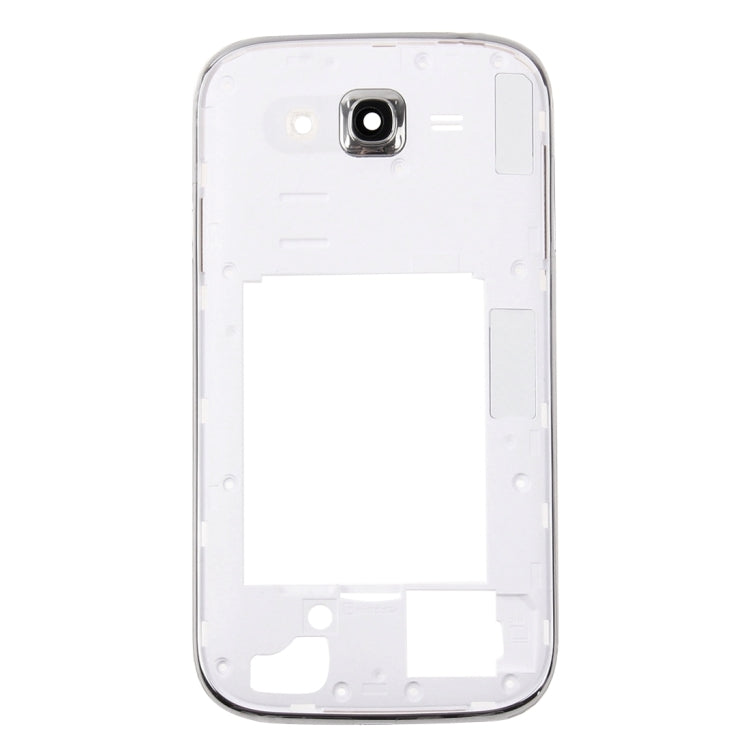 Middle Frame / Back Plate Housing Camera Lens Panel for Samsung Galaxy Grand Neo Plus/ i9060i (Single Card Version) (White)