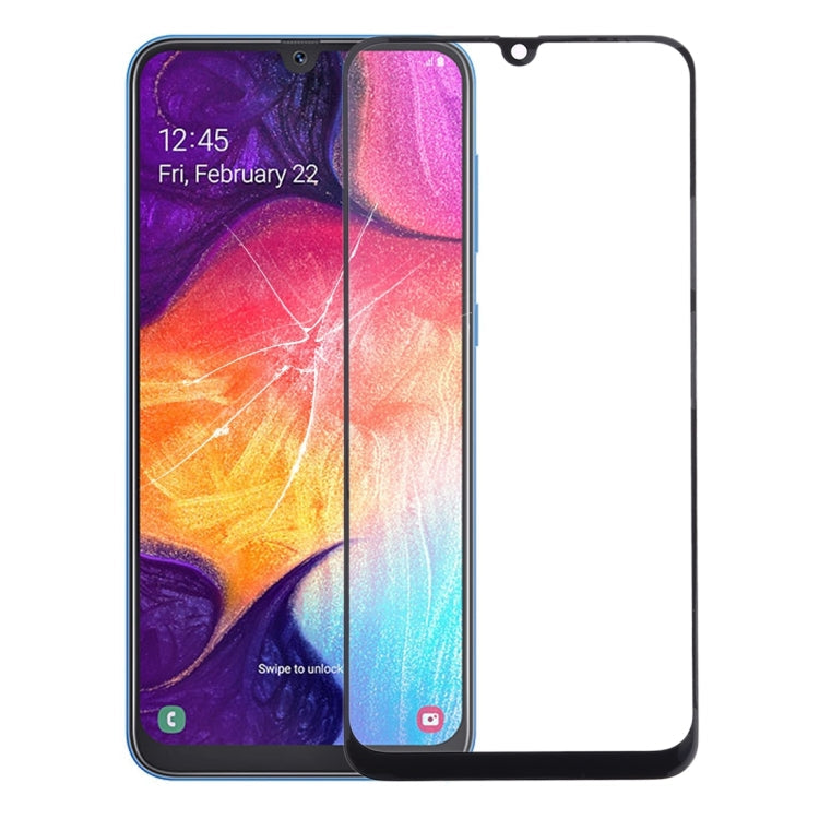 Outer Screen Glass for Samsung Galaxy A50 / A30 / M30 / A4S (Black)