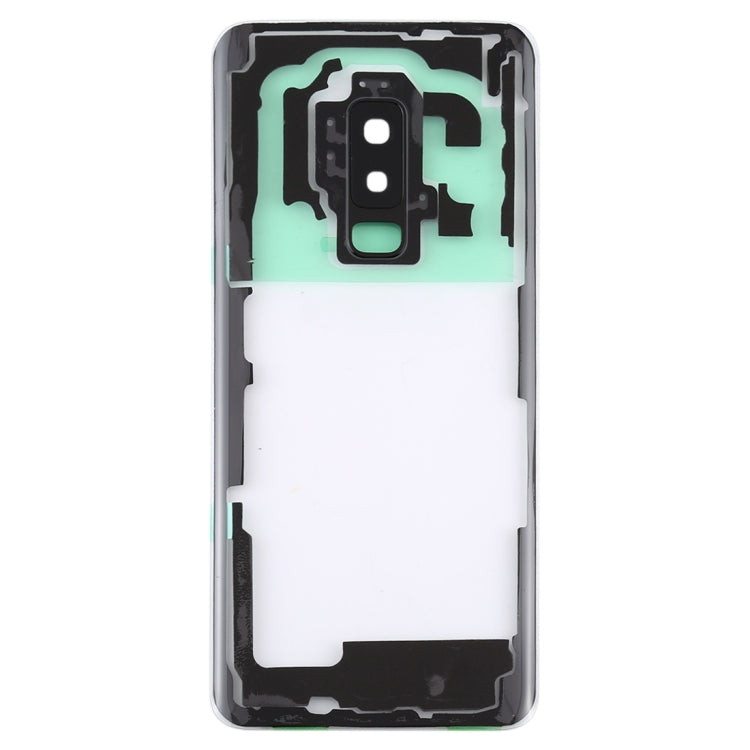 Couvercle de batterie arrière transparent avec couvercle d'objectif d'appareil photo pour Samsung Galaxy S9 + / G965F G965F / DS G965U G965W G9650 (Transparent)