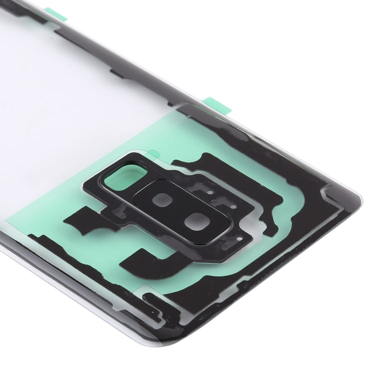 Couvercle de batterie arrière transparent avec couvercle d'objectif d'appareil photo pour Samsung Galaxy S9 + / G965F G965F / DS G965U G965W G9650 (Transparent)