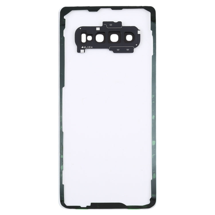 Tapa Trasera transparente para Batería con Tapa para Lente de Cámara para Samsung Galaxy S10 + SM-G9750 G975F (transparente)