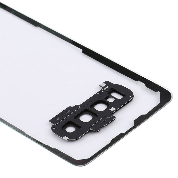 Couvercle de batterie arrière transparent avec couvercle d'objectif d'appareil photo pour Samsung Galaxy S10 + SM-G9750 G975F (transparent)