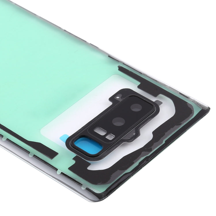 Couvercle de batterie arrière transparent avec couvercle d'objectif d'appareil photo pour Samsung Galaxy Note 8 / N950F N950FD N950U N950W N9500 ​​N950N (Transparent)