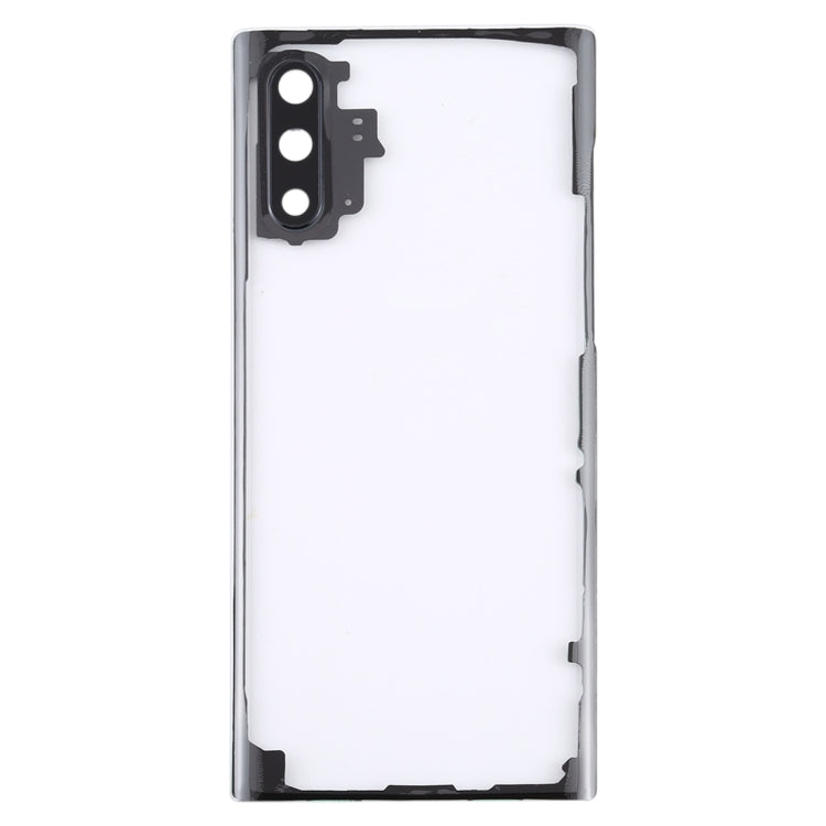 Transparent Back Battery Cover with Camera Lens Cover for Samsung Galaxy Note 10 N970 N9700 (Transparent)