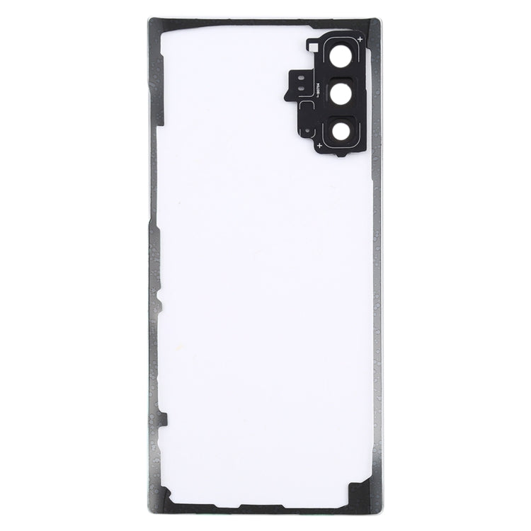 Couvercle de batterie arrière transparent avec couvercle d'objectif d'appareil photo pour Samsung Galaxy Note 10 N970 N9700 (transparent)
