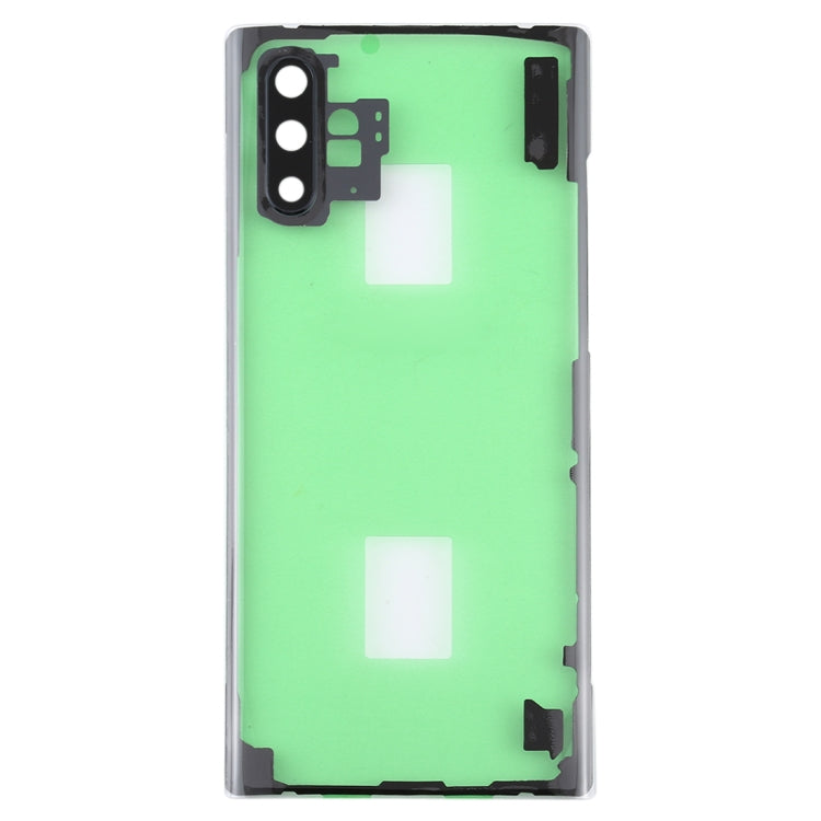 Transparent Back Battery Cover with Camera Lens Cover for Samsung Galaxy Note 10+ N975 N9750 (Transparent)