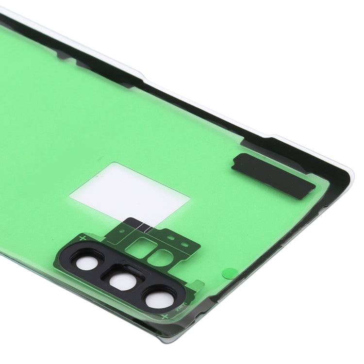 Couvercle de batterie arrière transparent avec couvercle d'objectif d'appareil photo pour Samsung Galaxy Note 10+ N975 N9750 (transparent)