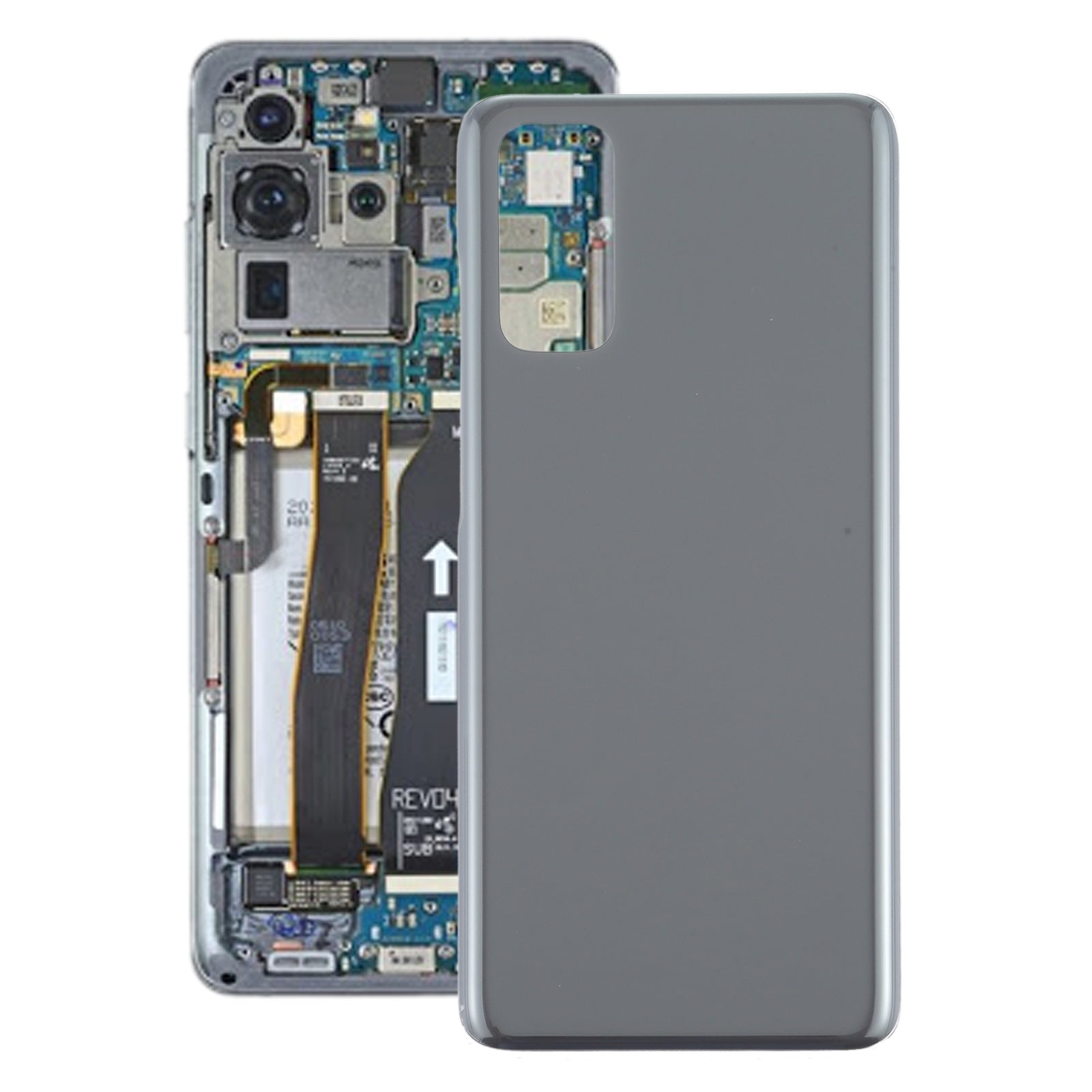 Cache Batterie Coque Arrière Samsung Galaxy S20 Gris