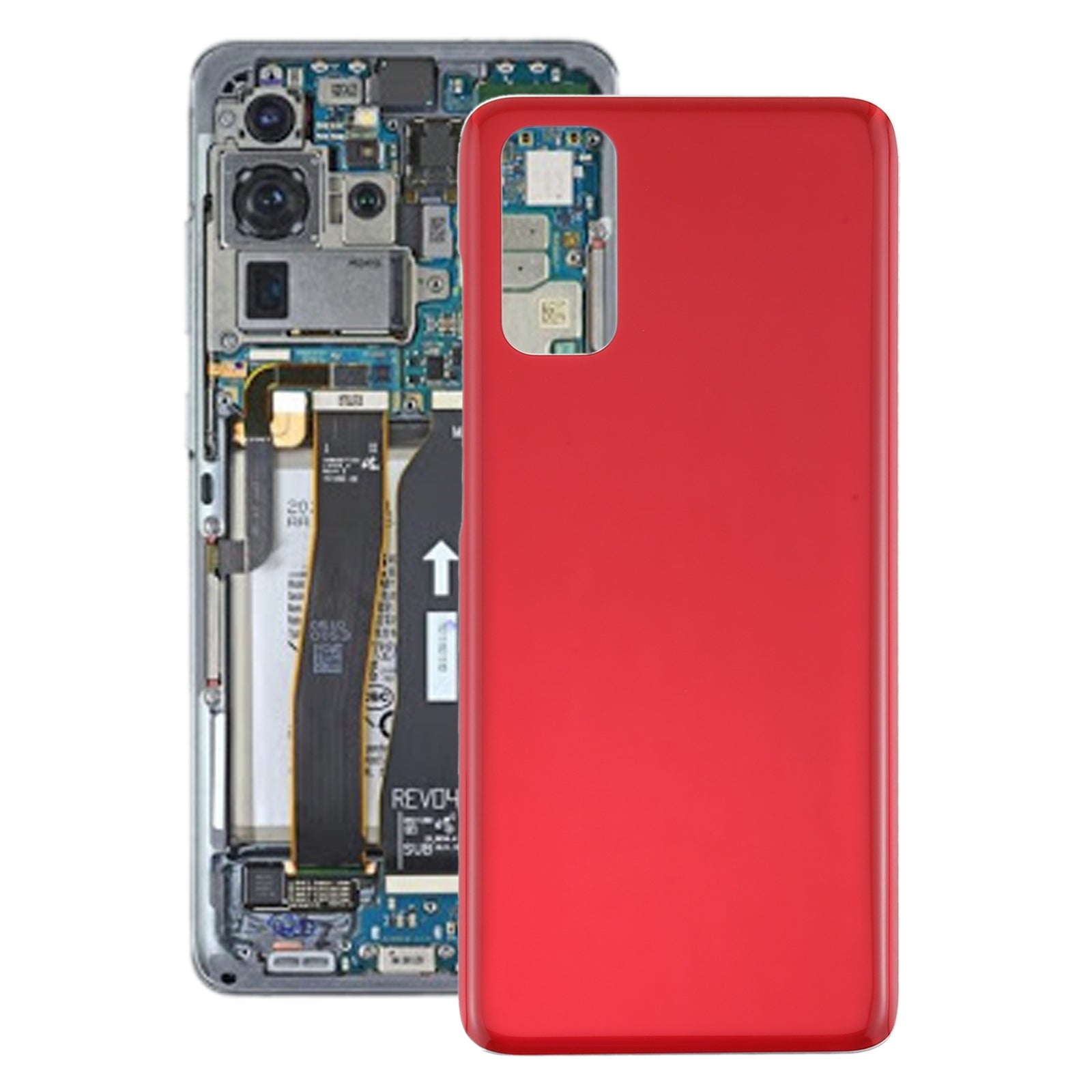 Cache Batterie Coque Arrière Samsung Galaxy S20 Rouge