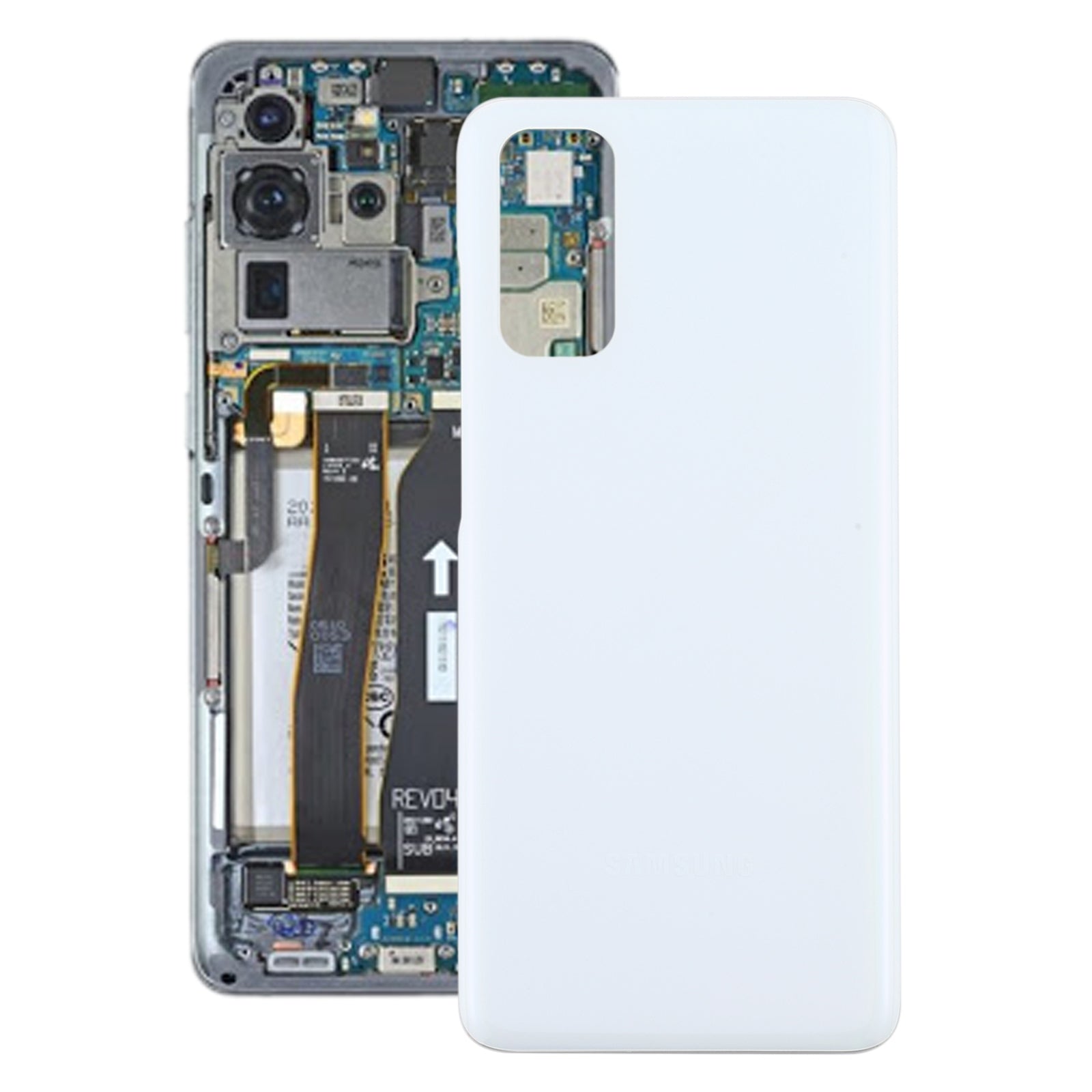Cache Batterie Coque Arrière Samsung Galaxy S20 Blanc